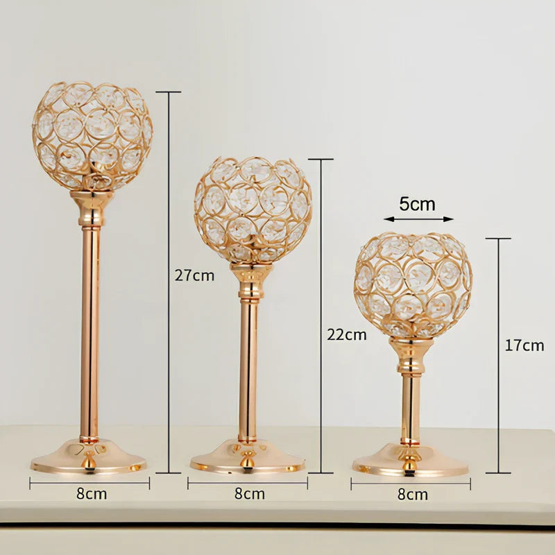 CrystalGlow™ Candle Holder