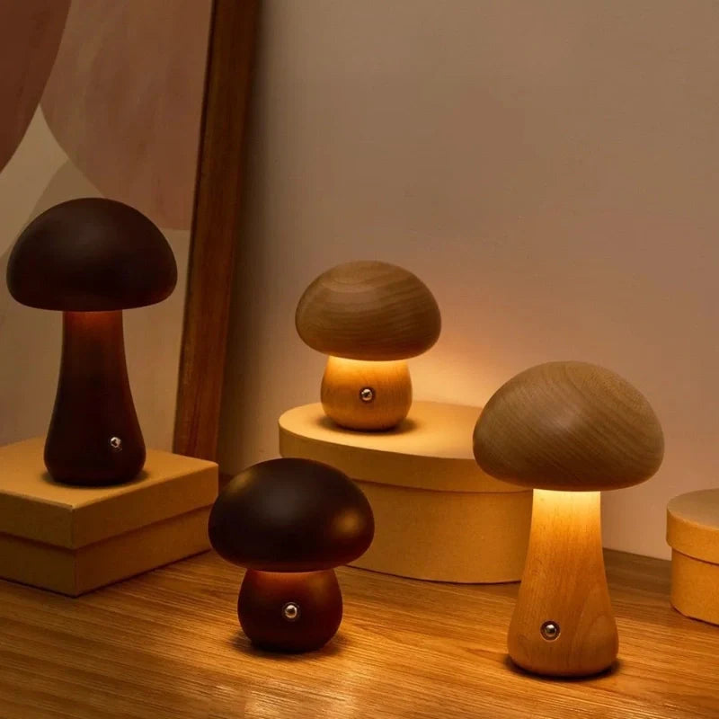Lumishroom™ Wooden Table Lamp