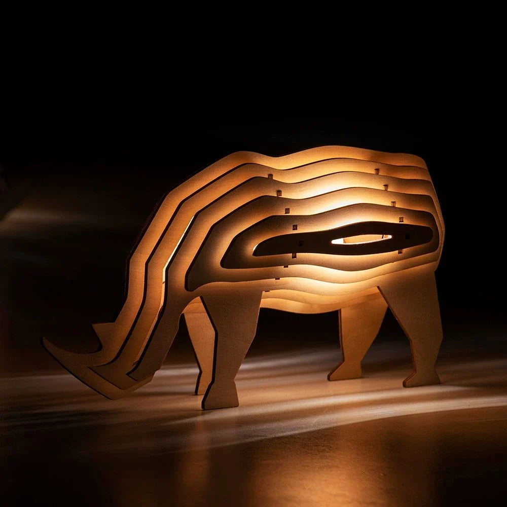 WildCraft™ Wooden Animal Light