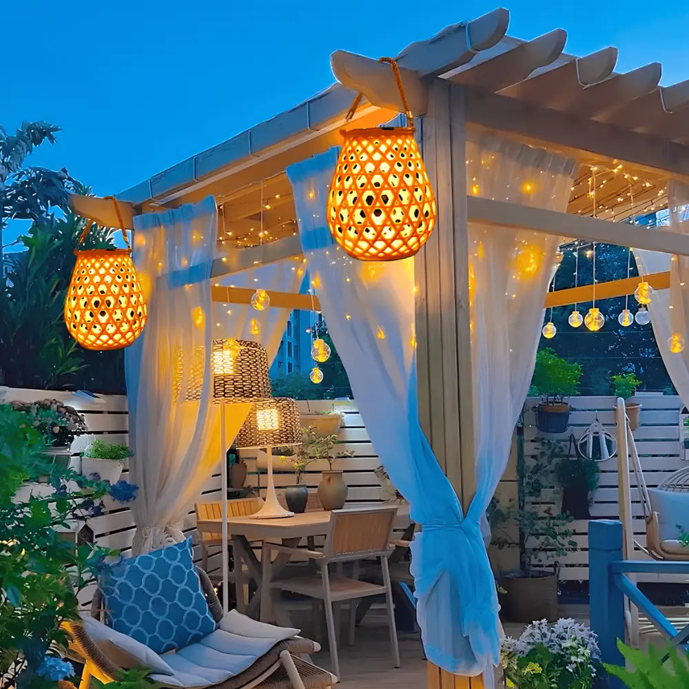 Solara™ Woven Lantern