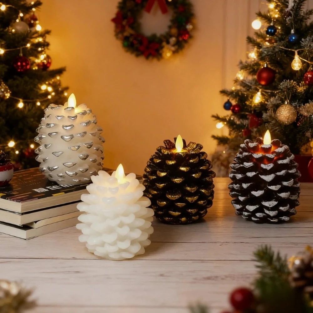 ForestHearth™ Flameless Pinecone Candles