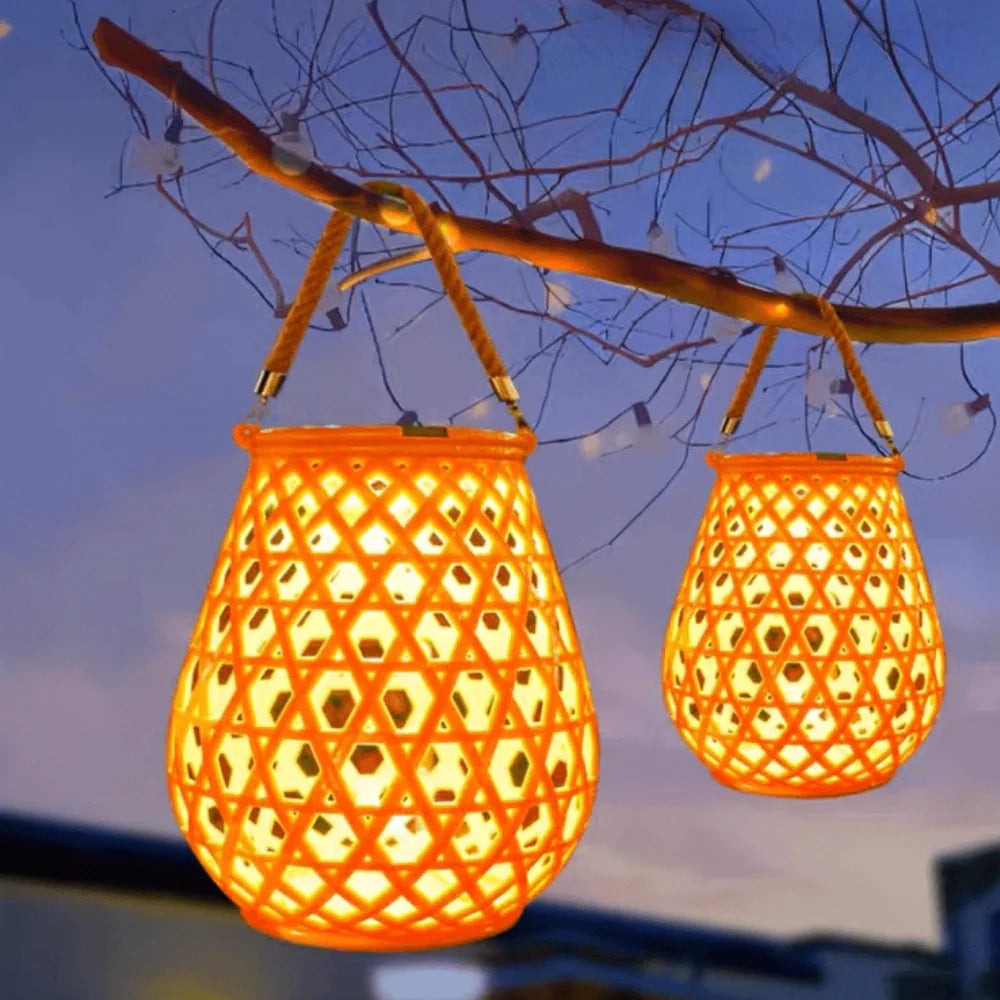 Solara™ Woven Lantern