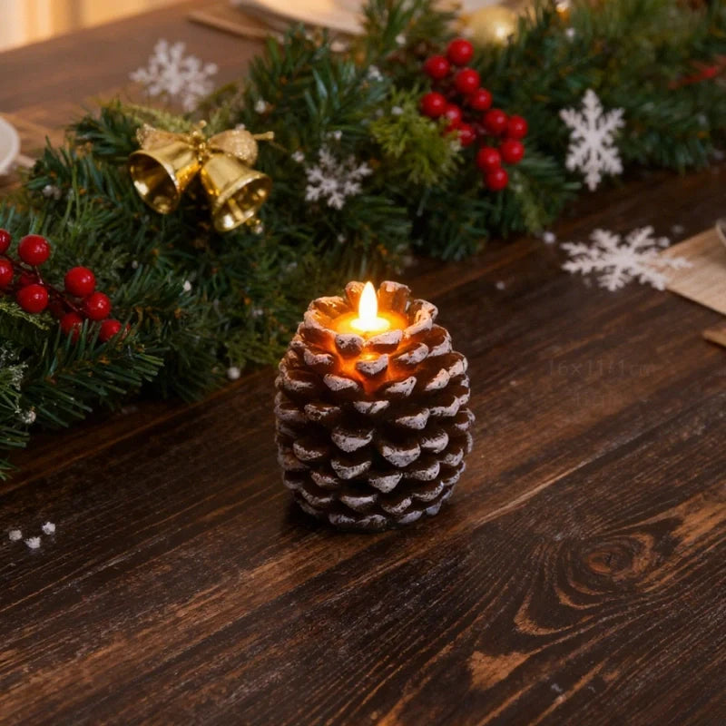 ForestHearth™ Flameless Pinecone Candles