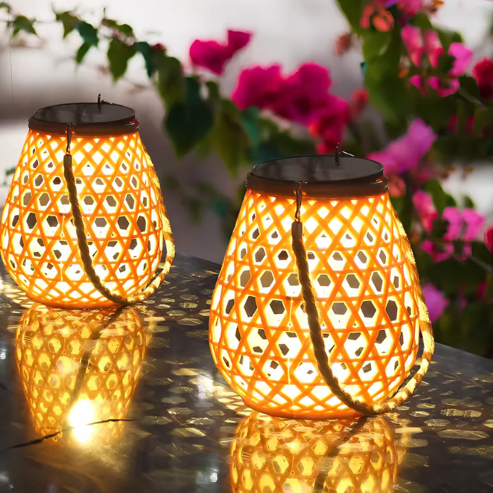 Solara™ Woven Lantern