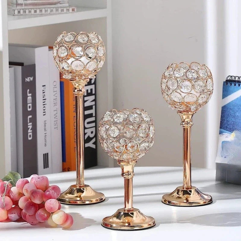 CrystalGlow™ Candle Holder