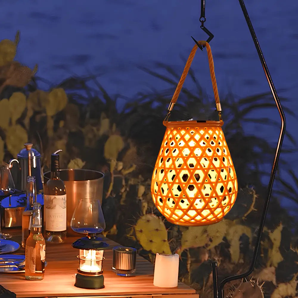 Solara™ Woven Lantern
