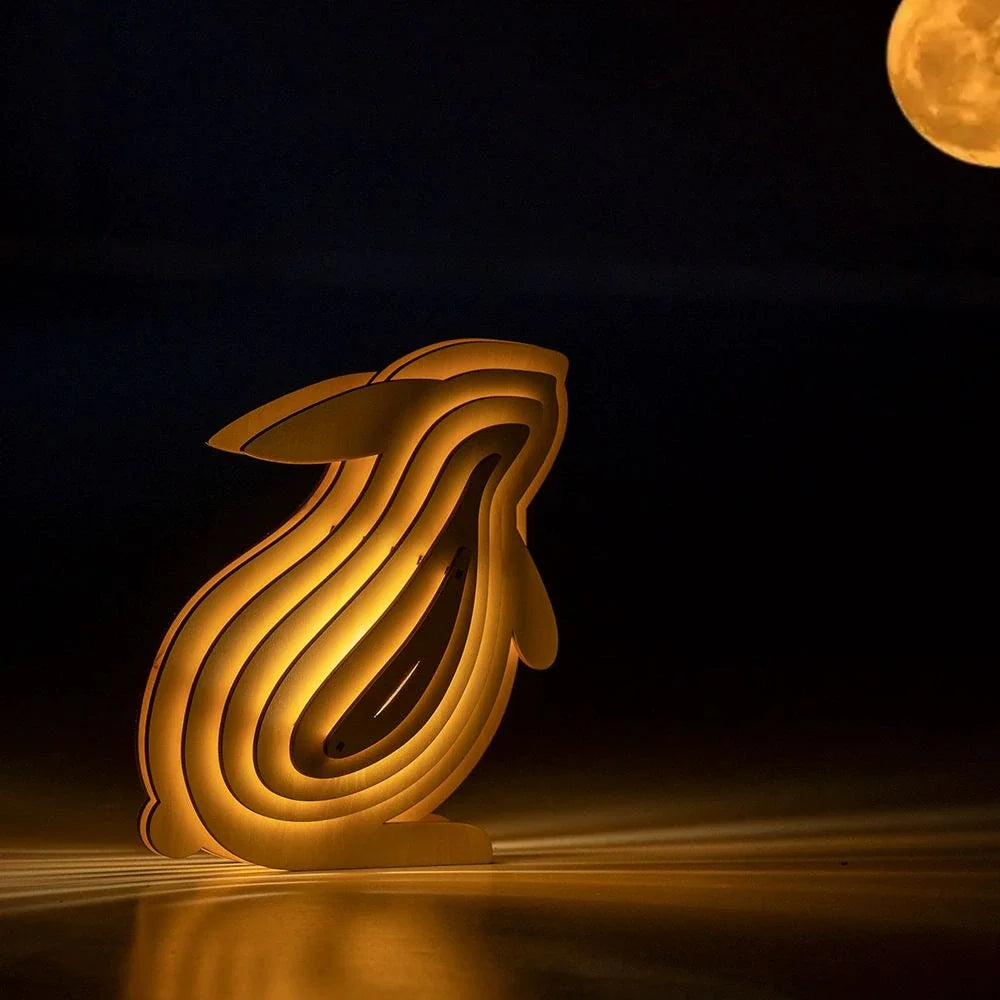 WildCraft™ Wooden Animal Light