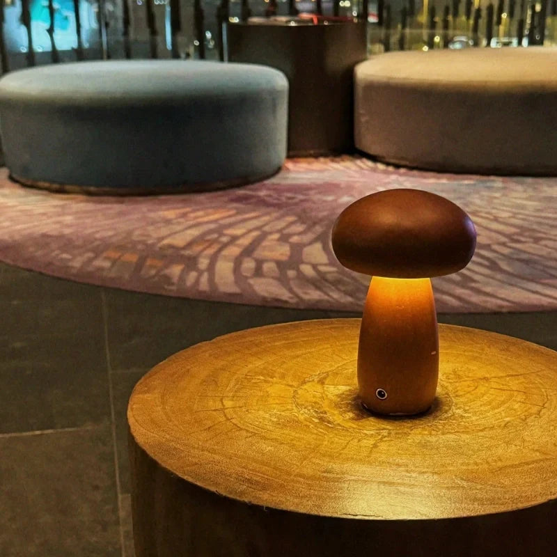 Lumishroom™ Wooden Table Lamp