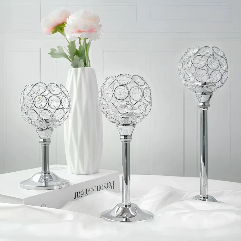 CrystalGlow™ Candle Holder
