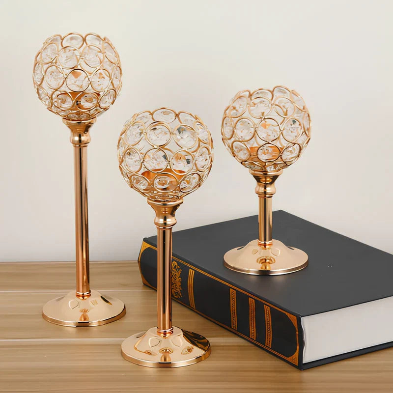 CrystalGlow™ Candle Holder