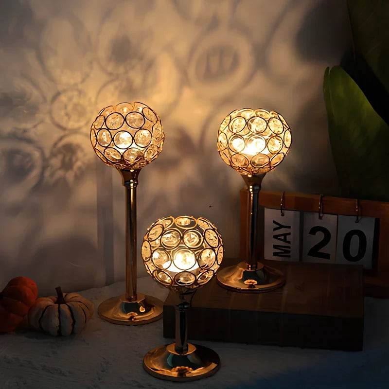 CrystalGlow™ Candle Holder