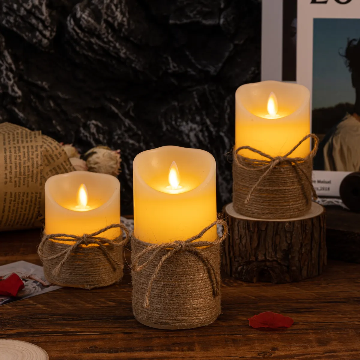 Flameless Block Candles