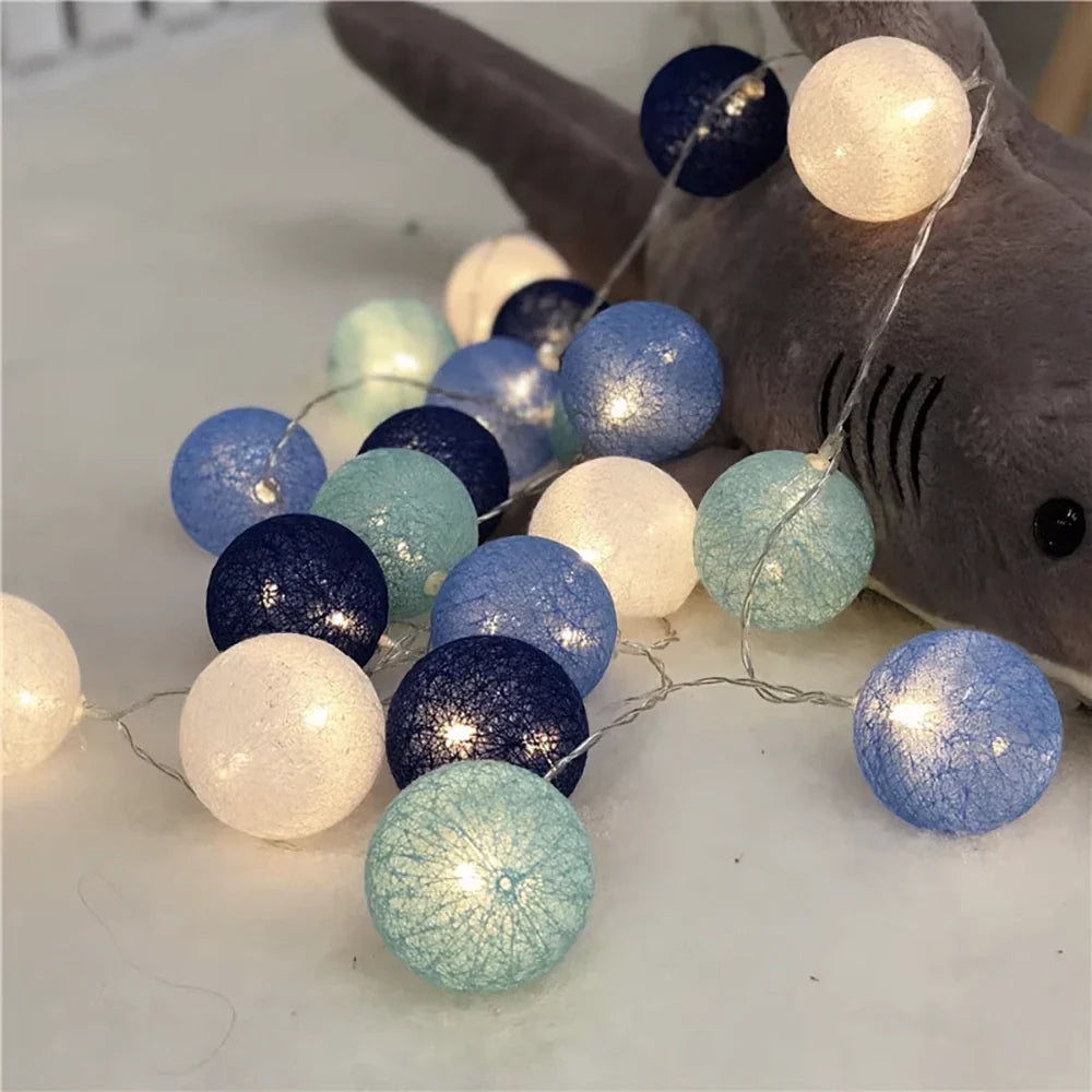 Cotton Ball Garland