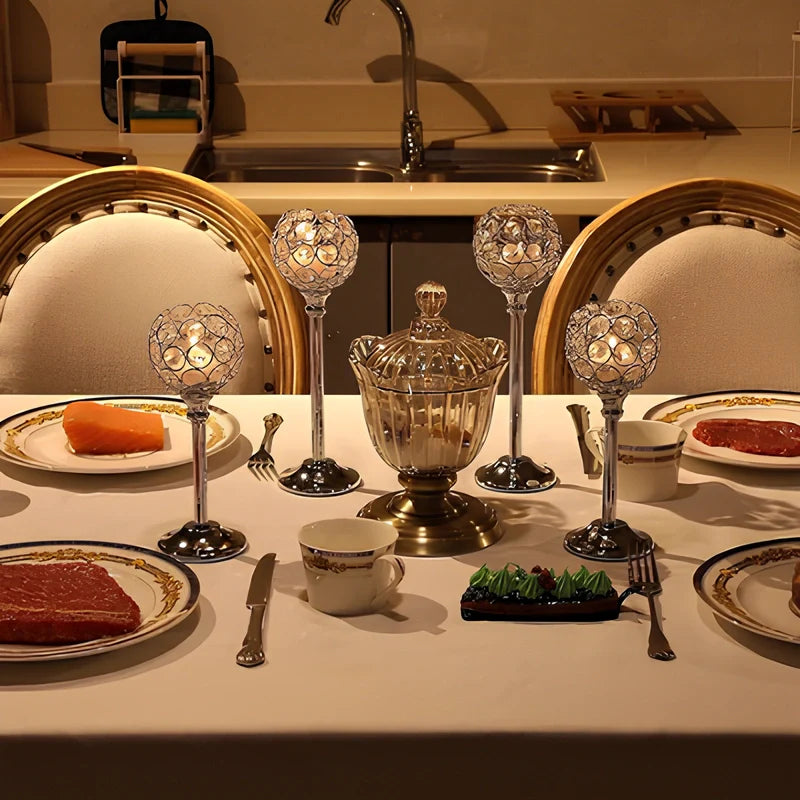 CrystalGlow™ Candle Holder