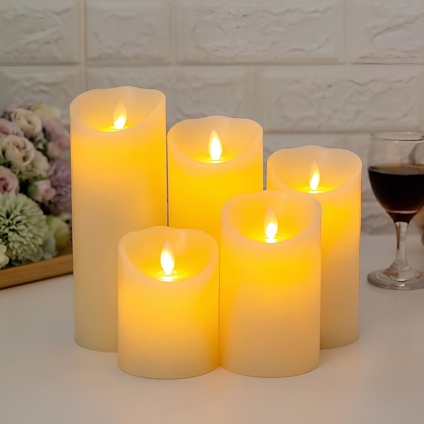 Flameless Block Candles